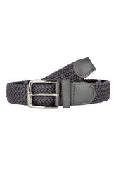 Elastic belt with silver closure